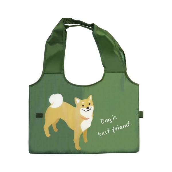 大西賢製販 エコバッグ レジカゴ型 柴犬 ショッピングバスケットバッグ