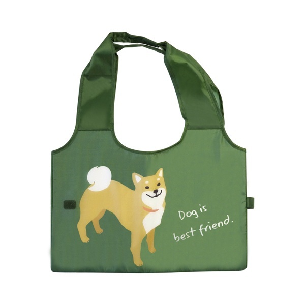 大西賢製販 エコバッグ レジカゴ型 柴犬 ショッピングバスケットバッグ