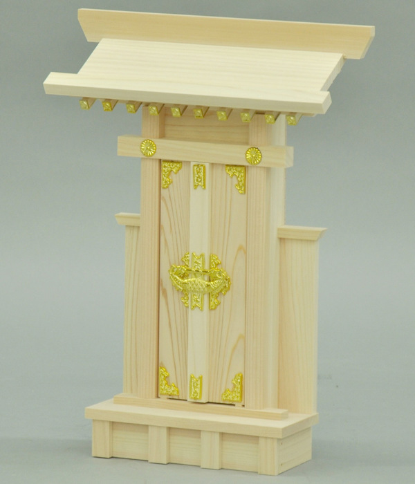 エイ・アイ・エス 神棚 一社造り 大神宮 国産桧 日本製 幅25.5cm （ 神