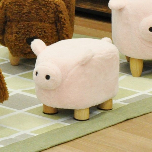 スツール ブタ ミニ アニマルスツール 椅子 腰掛 豚 ぶた 動物
