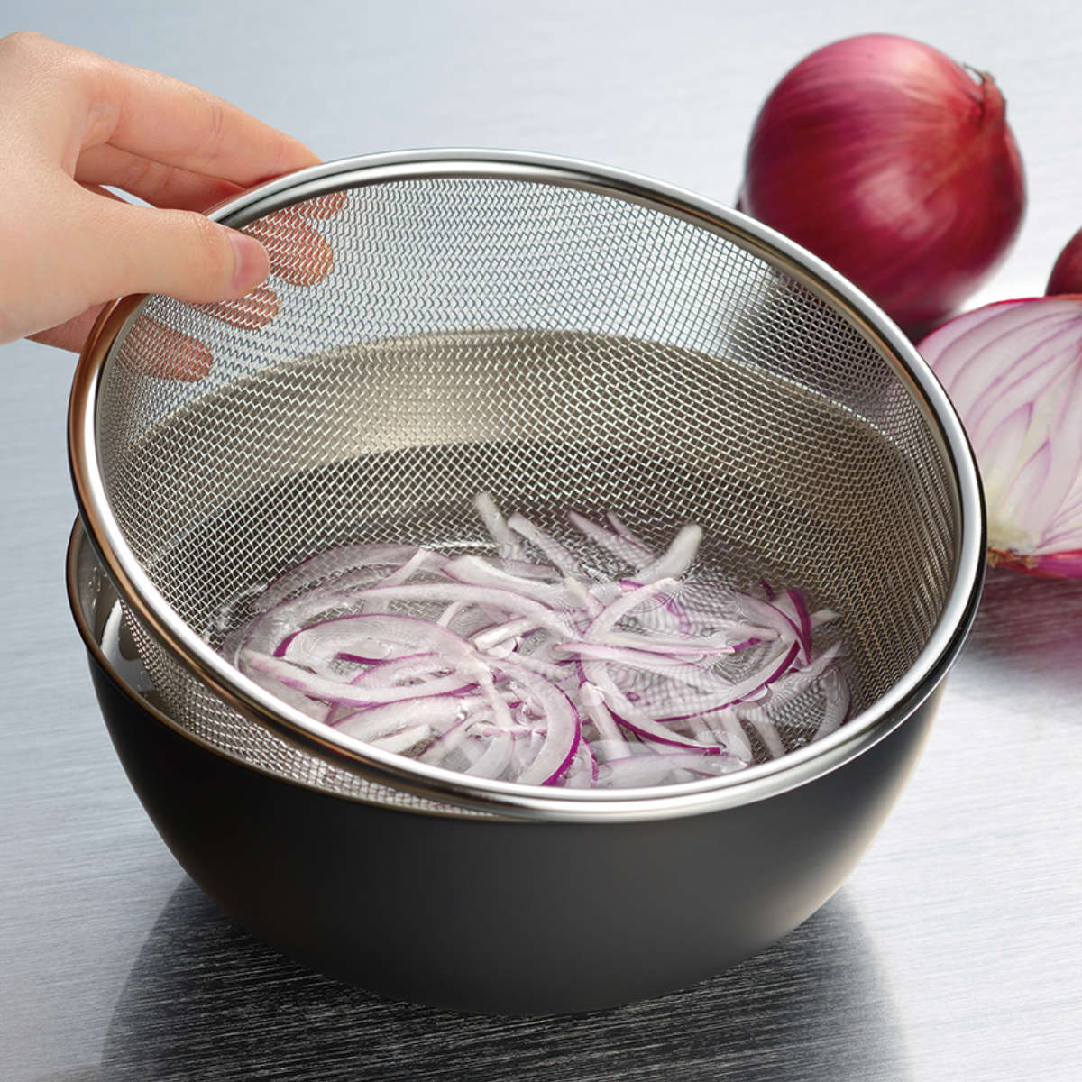 和平フレイズ ザル ボウル セット 15cm おかって印 ステンレス製 日本