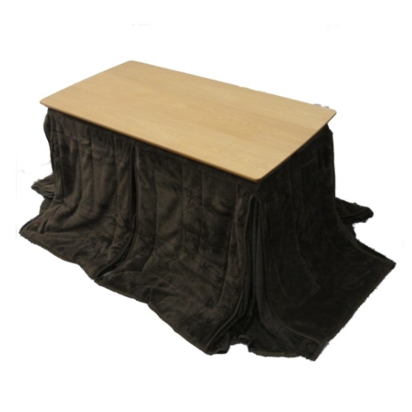 こたつ 幅120cm コタツ 布団セット 高さ調整 木製 ハイテーブル ローテーブル こたつ布団 ナチュラル （ 長方形 四角 高さ調節 ）｜interior-palette｜03