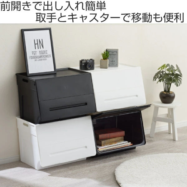 収納ケース フタ付き 前開き ビッグエル 幅4...の詳細画像1