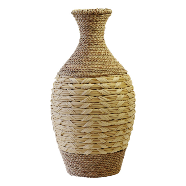 magnet 花びん フラワーベース ヘタ ラタン 直径21×高さ48cm （ 籐
