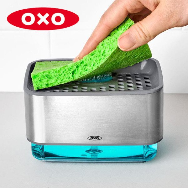 OXO（オクソー） スポンジホルダー ディスペンサー付き スポンジラック