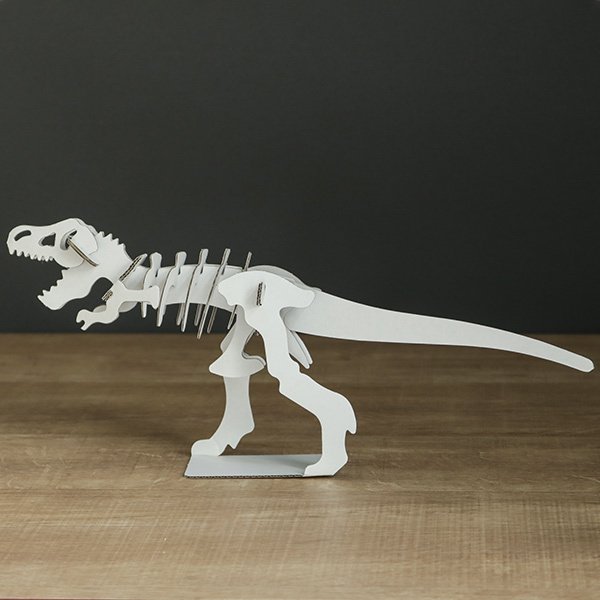ティラノサウルス パズル 恐竜 紙製 hacomo kids 立体パズル 組立