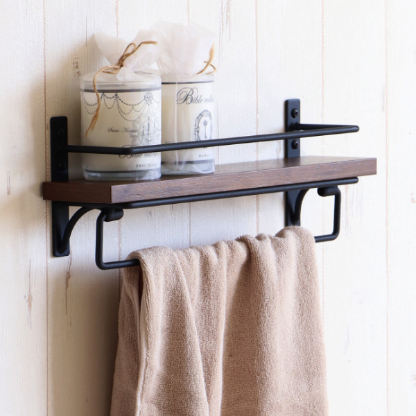 タオルハンガー SIGNO タオル掛けハンガー トイレ アンティーク 木製