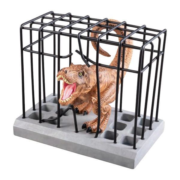 ペン立て ステーショナリースタンド ケージステーショナリースタンド CAGE STATIONERY STAND 恐竜 （ ペンスタンド ペンホルダー ペン差し ダイナソー ）｜interior-palette｜02