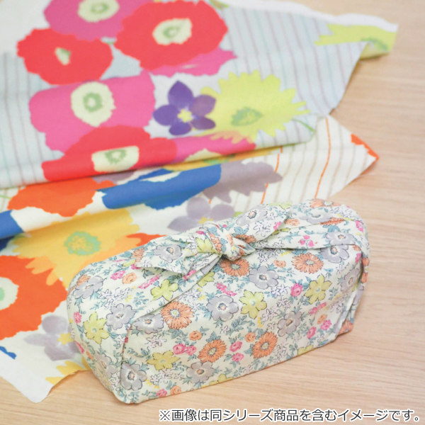 風呂敷 中巾 45cm フラワーストライプ 小...の詳細画像3