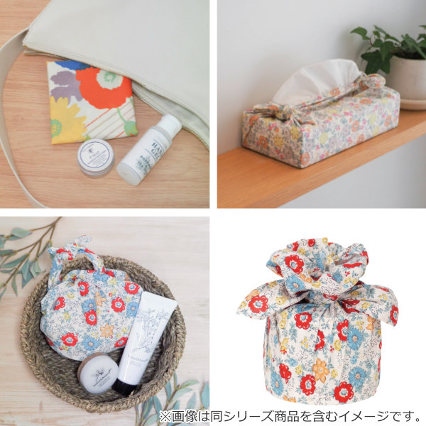 風呂敷 中巾 45cm フラワーストライプ 小...の詳細画像4