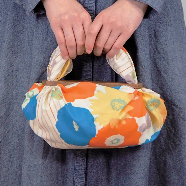風呂敷 中巾 45cm フラワーストライプ 小...の詳細画像5
