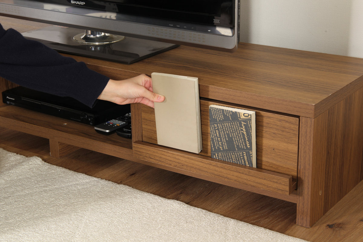 不二貿易（Fuji Boeki） テレビ台 幅150cm ローボード 木目調 シンプル
