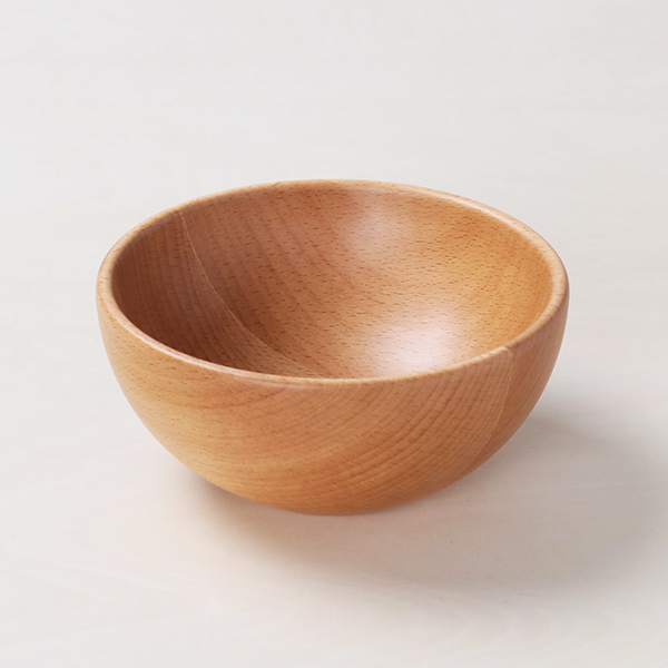 ボウル 13cm S サラダボウル 木製 皿 食器 洋食器 天然木 ビーチ 同色3
