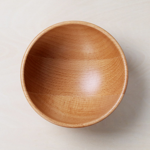 ボウル 13cm S サラダボウル 木製 皿 食器 洋食器 天然木 ビーチ 同色3