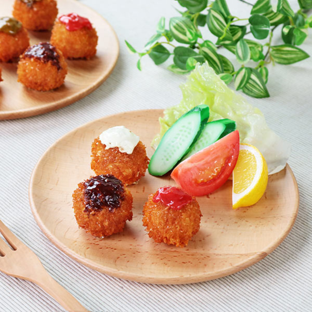 プレート 21cm M プレートディッシュ 木製 皿 食器 洋食器 天然木