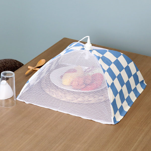 食卓カバー フードカバー 洗える チェック コンビ 43 （ 蝿帳 キッチン