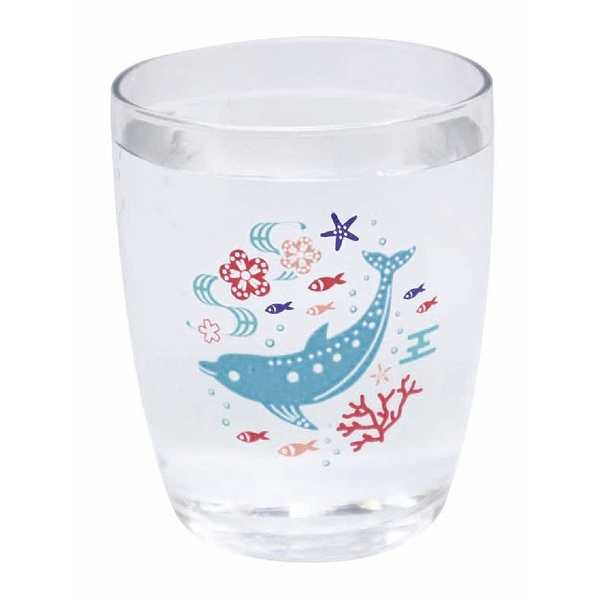 グラス 250ml 色変わり コップ タンブラー 食器 ガラス 日本製 （ ガラスコップ 温度変化 色が変わる 感温グラス 魚 海の生き物 ）｜interior-palette｜02