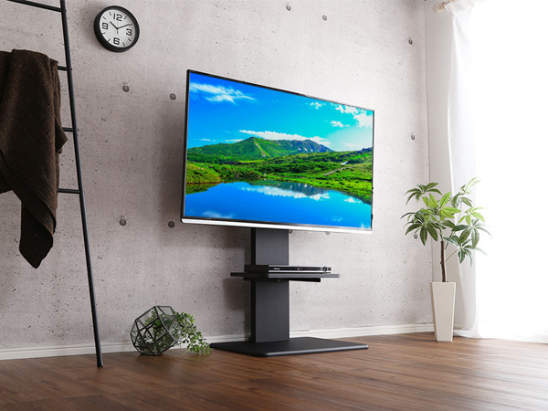 ホームテイスト（HOME taste） TVスタンド ロータイプ 棚付 スイング式