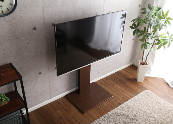 ホームテイスト（HOME taste） TVスタンド ロータイプ 棚付 スイング式