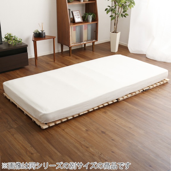 ホームテイスト（HOME taste） すのこベッド ダブル 2つ折り 檜 木製
