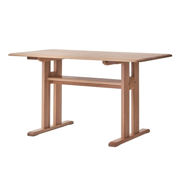リビングテーブル 幅120cm CIELO シエロ リビング ダイニング テーブル 木製 天然木 無垢材 （ 食卓机 食卓テーブル 4人掛け 幅 120 収納 ラック 棚 机 ）｜interior-palette｜02