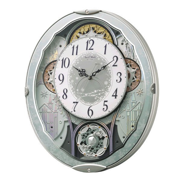 からくり時計 スモールワールドノエルNS ブラウン 電波時計 48曲収録