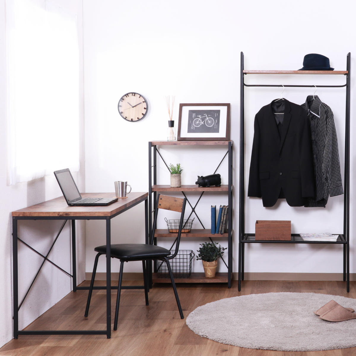 不二貿易（Fuji Boeki） ワークデスク 幅120cm パソコンデスク