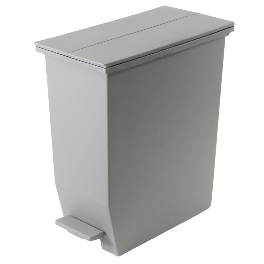 特典付き ゴミ箱 35L SOLOW ソロウ ペダルオープンスリム （ ごみ箱 35リットル ペダル式 ふた付き 両開き 分別 棚下 カウンター下 スリム ） | RISU（家具、インテリア） | 03