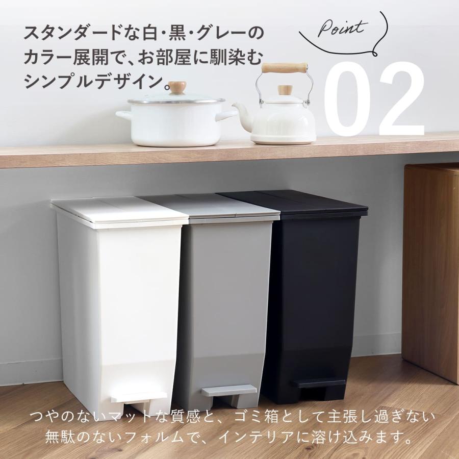 RISU（リス） 特典付き ゴミ箱 35L SOLOW ソロウ 同色3個セット ペダル