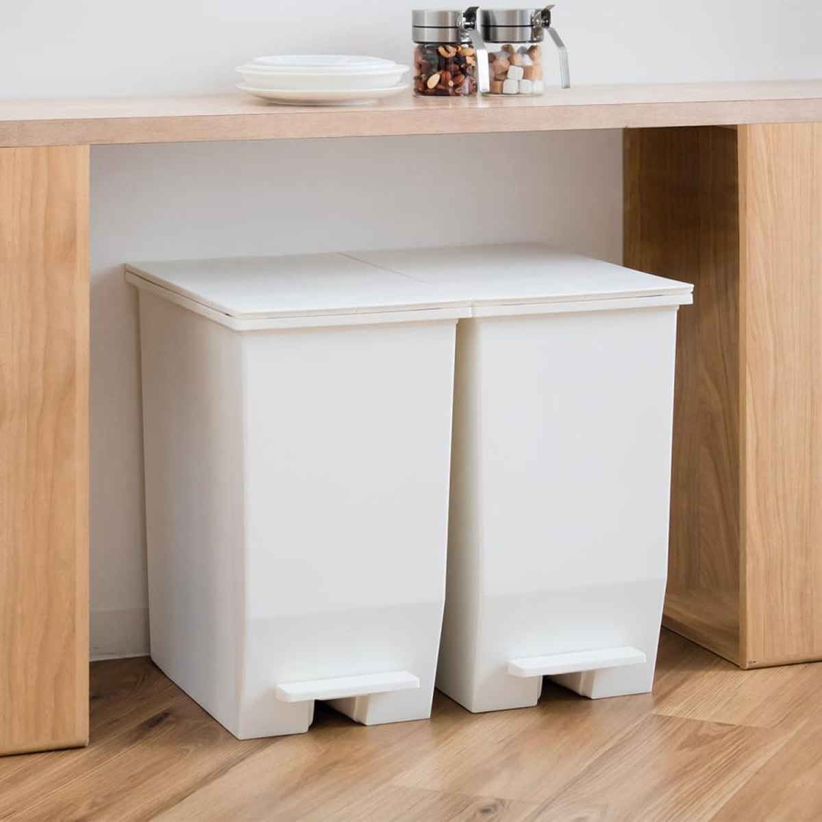 RISU（リス） 特典付き ゴミ箱 45L SOLOW ソロウ 同色3個セット ペダル