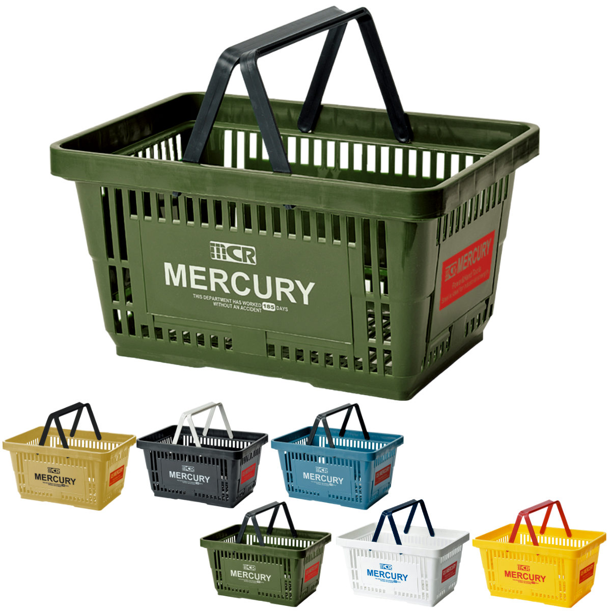 MERCURY（マーキュリー） レジかご バスケット 幅42×奥行29.2×高さ22cm