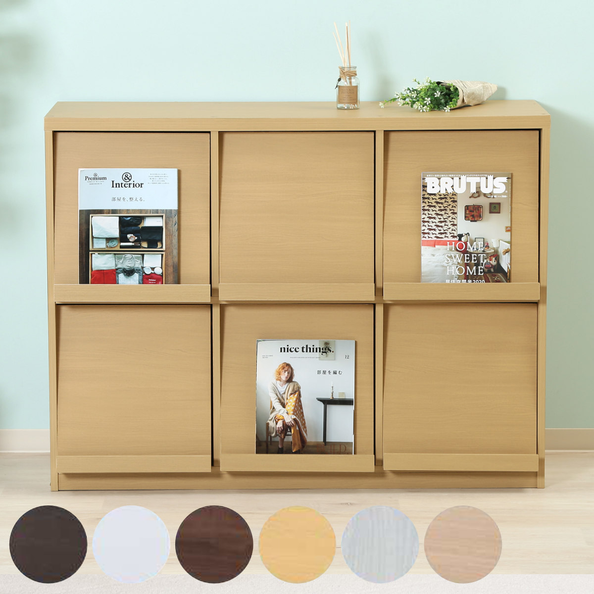 不二貿易（Fuji Boeki） ディスプレイラック 幅119cm 6マス 3列2段