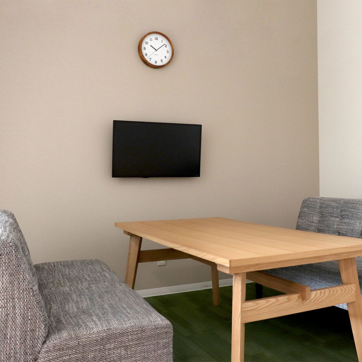 パラデック 掛け時計 ウォールクロックL 無垢材 木製 時計 おしゃれ