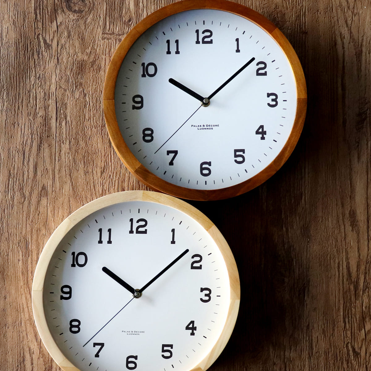 パラデック 掛け時計 ウォールクロックL 無垢材 木製 時計 おしゃれ