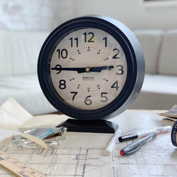 置き時計 ダルトン DULTON ボフミル クロック 時計 おしゃれ （ 置時計