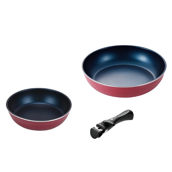 フライパン 3点セット A IH対応 スタックプラス クックウェア3点セットA 取っ手の取れる （ 20cm 26cm ガス火対応 ）