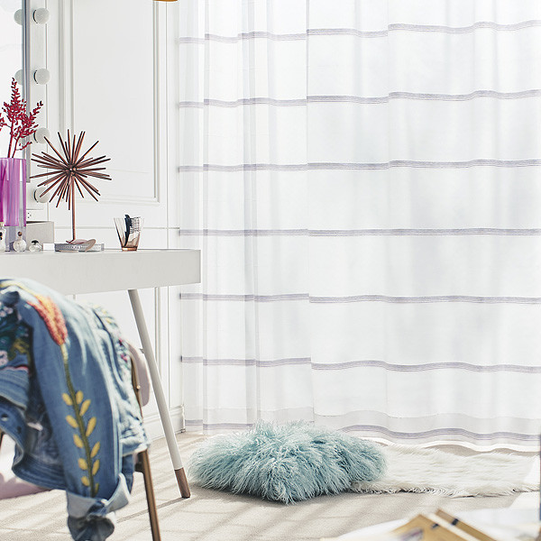 レースカーテン オーダーカーテン ハカナイホライズン 1.5倍ヒダ 巾201