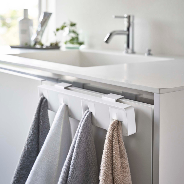 山崎実業 tower 分別タオルホルダー タワー 4連 （ 4903208051972 洗面