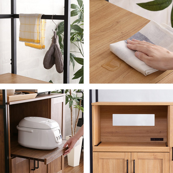 美品カップボード★送料込み ホームテイスト（HOME taste） 食器棚 幅93.5cm カップボード