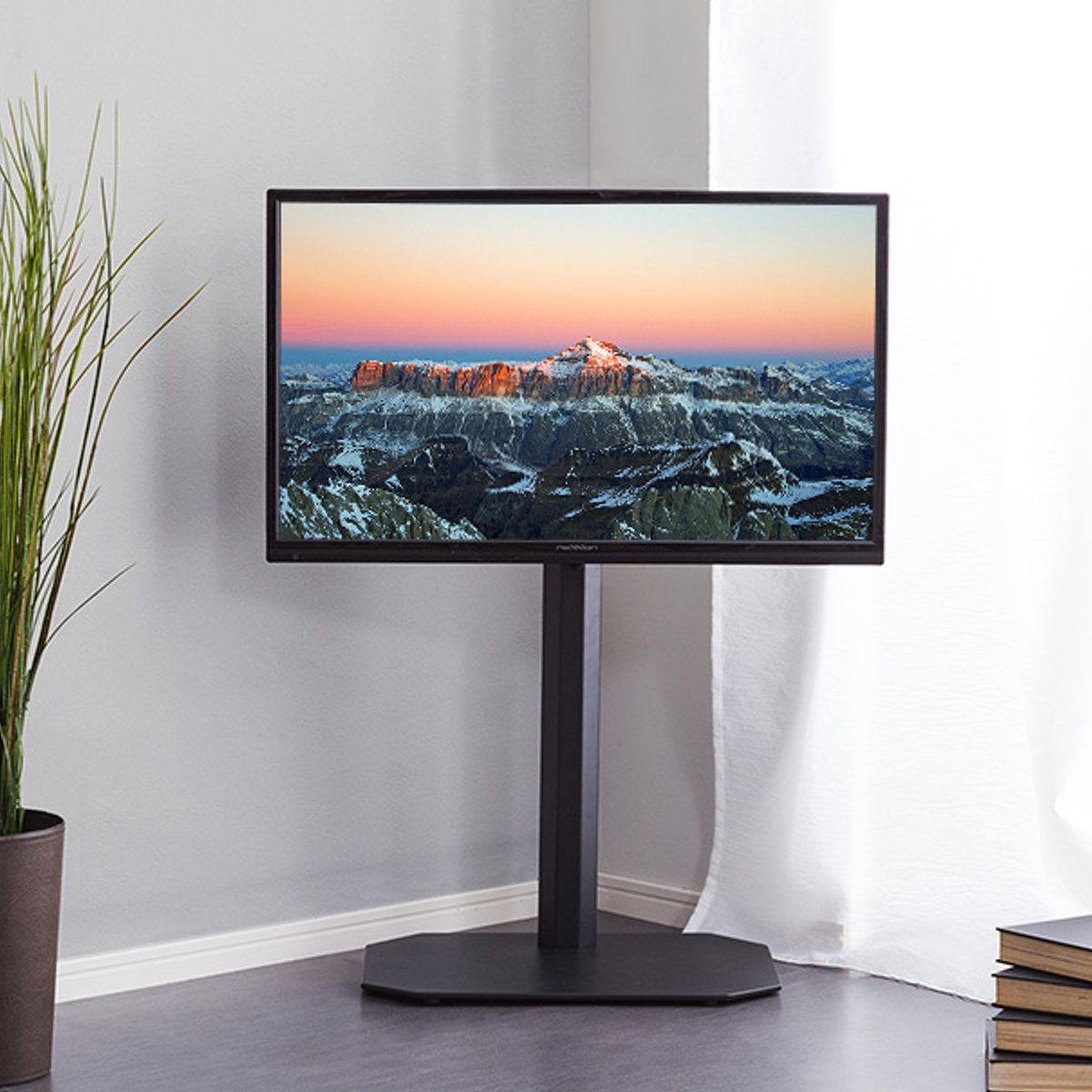 美品・ほぼ新品・早い者勝ち】テレビ台（65インチ対応）¥8,000 ホームテイスト（HOME taste） TVスタンド 八角支柱 65V型対応 壁寄せ