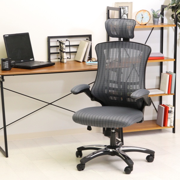 不二貿易（Fuji Boeki） オフィスチェア 座面高45〜55cm メッシュ