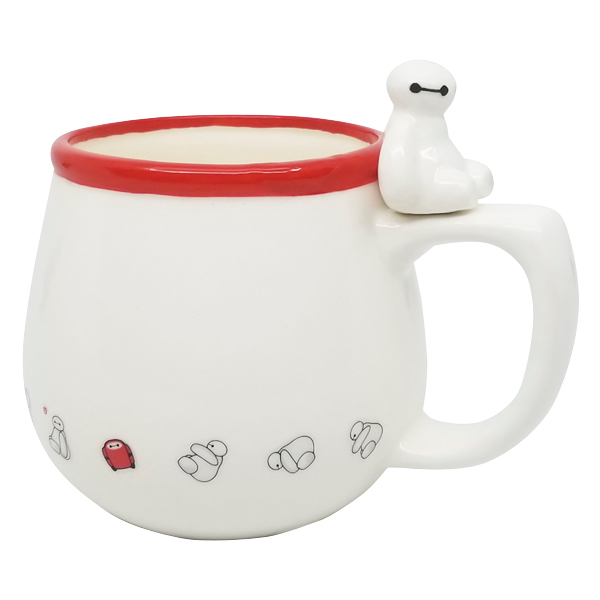 マグカップ 340ml ベイマックス フィギュア付き コップ 磁器