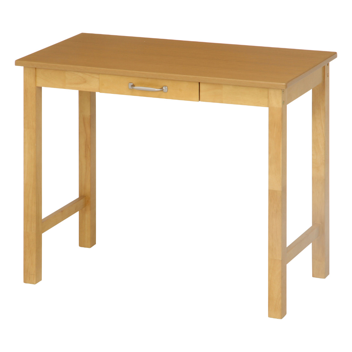 【完成品・送料込】木製スリムデスク 幅90㎝ 引出し付き たのメル便 不二貿易（Fuji Boeki） ワークデスク 幅90cm 引き出し付 パソコン