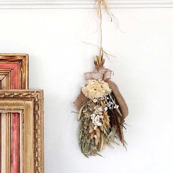 ドライフラワー ブーケ 花束 スワッグ 壁掛け （ 花 インテリア ドライ