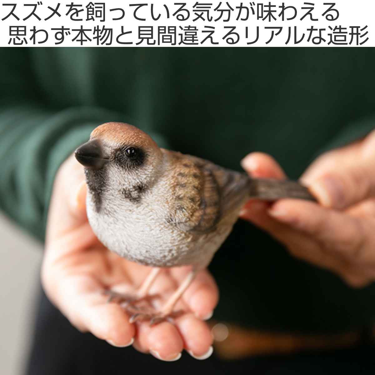magnet オブジェ BIRDIE BILL スズメ マグネット付き （ 置き物 置物