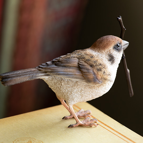 置き物です。 magnet オブジェ BIRDIE BILL スズメ マグネット付き （ 置き物 置物