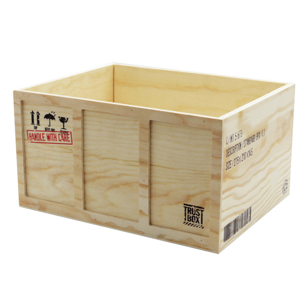 収納ボックス L 幅27×奥行21×高さ14.5cm コンテナ 木 スタッキング （ 収納ケース 収納 ケース ボックス 木製 木箱 ）｜interior-palette｜03