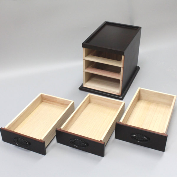 チェスト 和風 3段 和風ミニチェスト 桐製 仏壇 （ 木製 インテリア