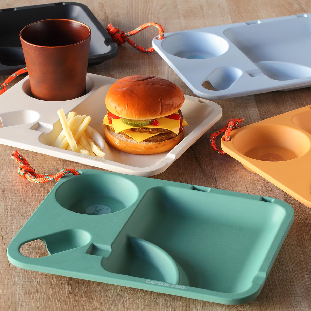 CAPTAIN STAG（キャプテンスタッグ） アウトドア 食器 お皿 26cm