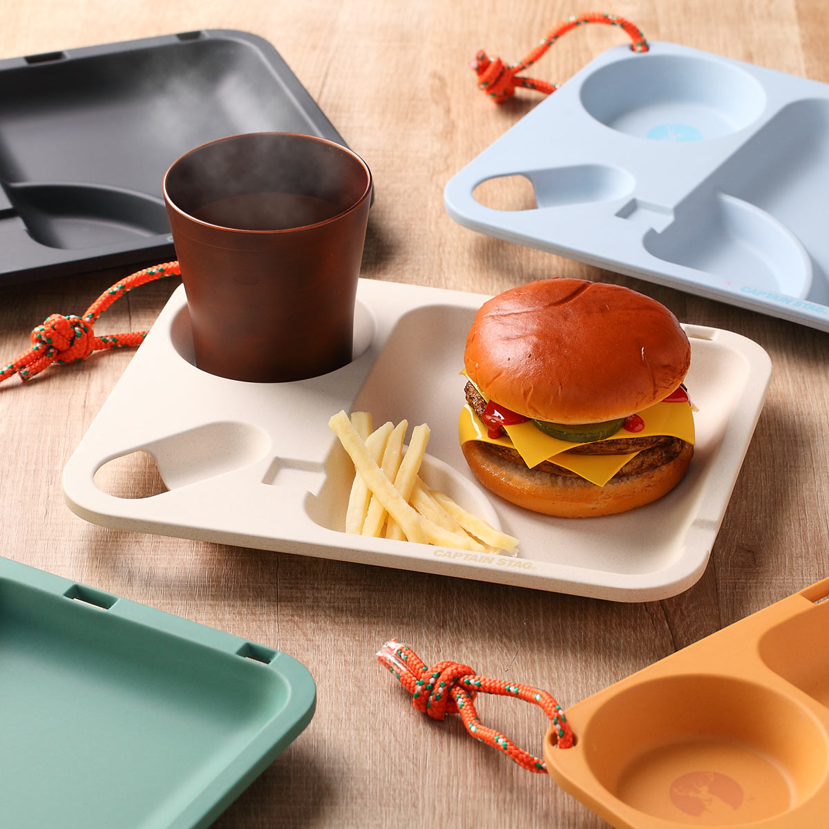 CAPTAIN STAG（キャプテンスタッグ） アウトドア 食器 お皿 26cm